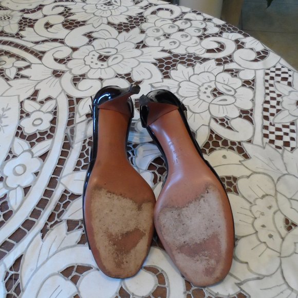 Alaia Paris Black Patent Leather Strappy Heels Size EU 38.5B US 8.5M - Picture 15 of 16